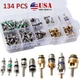  134pcs Car Air Conditioning Valve Core Kit A/C R12 R134A  Valve Stem Core 