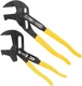 Klein Tools D53002KIT Plier Wrench Set, 2-Piece Kit, Yellow 