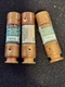 (3 pcs) Bussmann Power Fuse FRN-R-30, 250VAC, 200kA 30A, Time Delay (NOS)