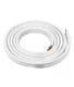 iCool Insulated Copper Tube for A/C 1/4" + 1/2" x 3/8" Brass Flare Nuts, 25 Ft.