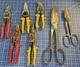 Lot of 7 WISS Sheet Metal Shears HVAC Tools M41R M3 MPC3 M1 M5 USA Tin Snips