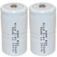 2-Pack 2.4V Battery for TIF Series Combustible Gas Detector Meter Test Equipment