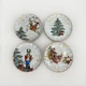 Williams Sonoma Twas The Night Before Christmas Mixed Salad Plates 8 1/4" Set 4