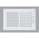 2SW1006WH-B Home Impressions White Steel 7.76 In. Wall Register
