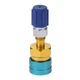 Aupoko R1234YF to R134A + Low Side Quick Couper, Blue and Silver 