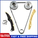 Timing Chain Kit & VVT Gears for 12-21 Hyundai Accent Kia Soul 1.6L G4FC G4FA