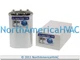 CD35+5x440 - Oval Motor Dual Capacitor 35+5 uf MFD 440 VAC Volt Fits Supco