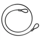 ABUS 10/1000 NON-COILED CABLE Security Cable,Black 14Z347