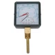GRAINGER APPROVED 4CFC8 Boiler Gauge,Square,0-75 PSI,60 to 260 F 4CFC8