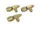 3pck CPS Products AVT45 1/4in SAE Mx1/4in SAE F Knurlx1/4in SAE M Adapters