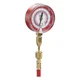 Yellow Jacket 40344 Red Single Test Pressure Gauge (R22/R410A/R404A) W/12" Hose