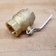 Milwaukee Valve UPBA 475B Brass Ball Valve, 1-1/2" NPT Female/Female, 600 WOG