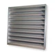 DAYTON 4FZG6 Louver,Wall Opening 30x30In,Galvannealed 4FZG6