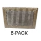 6-Pack Hart & Cooley 011860 265 6&Prime; x 10&Prime; Steel Grill Golden Sand