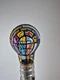 GE Stained Glass Window Look Light Bulb 25 Watt Hand Painted Works