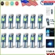 T5 LED Bulbs (12 Pack) Ice Blue - 3030 Chipset for Superior Dashboard Visibility