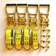 12pcs (4-set) Lasso Wheel Lift Straps Ratchet J Finger Hook Tow Towing Tie Down
