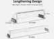 1 Pack Air & Heat Deflector for Vents, Sidewalls and Ceiling Registers, Adjustab