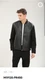 FERRARI F COLLECTIONS &mdash; MADE IN ITALY, VEGAN LEATHER/SUEDE, BLACK, LUXURY JACKET