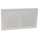 Baseboard Return Air Grille, 14 in W x 8 in H Opening, White, Steel, One-Way,