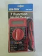 7 Function Digital Multimeter DC-AC Voltage Battery Multi Tester Cen-Tech 98025