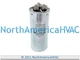 Round Motor Dual Capacitor 45+5 uf MFD 370 VAC Volt Replaces Supco CD45+5X370