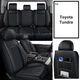 For Toyota Tundra Crew Cab 2022-2026 Car 5-Seat Covers Front&Rear Cushion Set