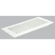 V-102WB United States Hardware 4 In. x 8 In. x 9/16 In. White Steel Floor Regist