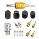 Shakas 16 PCS Air Conditioning Valve Core Kit, R12 R134a Sealing Cover A/C Re...