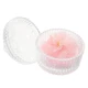 Washable Powder Puff Decorative Storage Box Clear Container with Lid Jars Lids