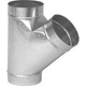 Imperial Gv0997 Galvanized Duct Wye, 6" X X 6", 30 Gauge