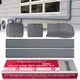 Ductless Mini Split Line Set Cover Kit - Paintable, 3 x 7.5 ft, Gray