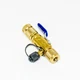 Yellow Jacket 18975 Ball 4 in 1 Vacuum Charge Ball Valve & Core Tool 1/4"