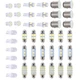 42PCS 6000K LED INTERIOR LIGHTS BULBS KIT CAR TRUNK DOME LICENSE PLATE LAMPS US