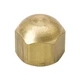 MUELLER A 04544 1/4" SAE Cap,Brass,700 psi Max. 38N868