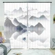Floating Ship In The Air 3D Blockout Photo Print Curtain Fabric Curtains Window