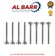 MERCEDES-BENZ 1.6 DIESEL ENGINE OM622 OM626 INLET & OUTLET VALVES - 8 PIECE