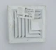 Hart & Cooley Ceiling Diffuser White A503MS 8x8 3 Way Shutter Type