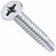 BULK BOX! #10-16x3" Flat PHILLIPS,#3 Point Self Drilling Zinc CR+3 1500pcs
