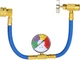 Aupoko R134A AC Refrigerant Charge Hose, 1/2&rdquo; Acme Can Opener Tap Dispensing P
