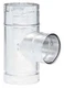 Metal-Fab 4" X 4" X 3" Double Wall Type B Gas Vent Tee, Aluminum/Steel