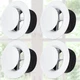 4 Pcs 8 Inch Round Air Vent Cover, Adjustable Ceiling Diffuser Vent Bulk, ABS...