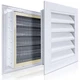 ForoGore 2 Pack 12" x Gable Vent Opening: 10" x 10"-2 Pack, White