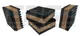 Anti Vibration Isolation Pads 2" X 2" X 7/8" Ribbed Rubber with Cork Center V...