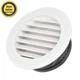 FOCCTS Air Vents Louver 8 Inch, ABS Round Vent Louver Grille Cover White Soff...