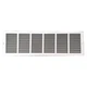 Zoro Select Return Air Grille, One Way,