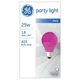 GE Lighting PINK A19 classic, 25 watt 200 Lumen Specialty Pink Bulb great for
