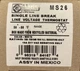 Marley Electric Heating MS26 Single Line Break Line Voltage Thermostat 