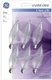 GE 75223 6 Pack 25 Watt Crystal Clear Candelabra Decorative Light Bulbs