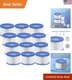 12-Pack Type VI Spa Filters for Lay-Z-Spa & Coleman SaluSpa - Superior Cleaning